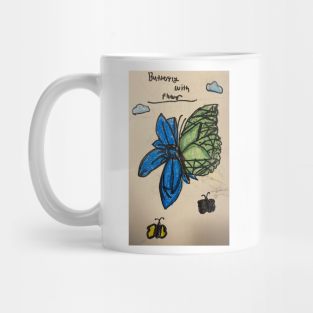 Butterfly and Flower Mug